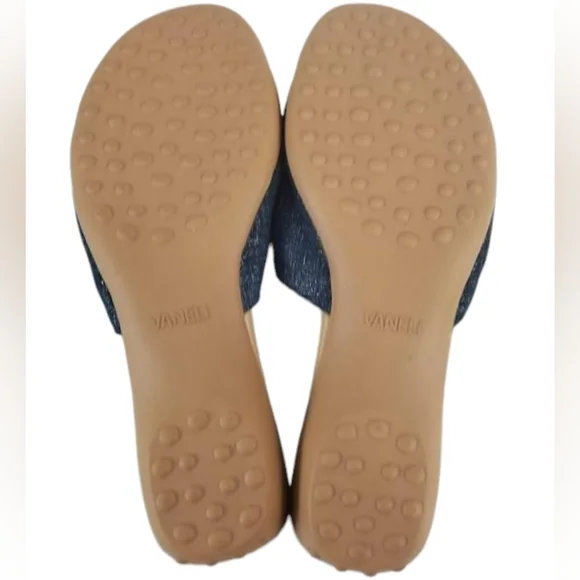 VANELI Tallis JEANS Denim Leather Sandal, NIB - Picture 7 of 10